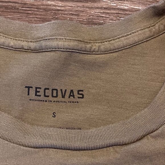 Tecovas Tee Shirt Women's S Brown Green Short Sleeve Western Goods Texas Graphic - Picture 4 of 7